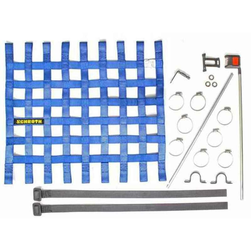 High Performance Fenster Netz SCHROTH RACING Blau