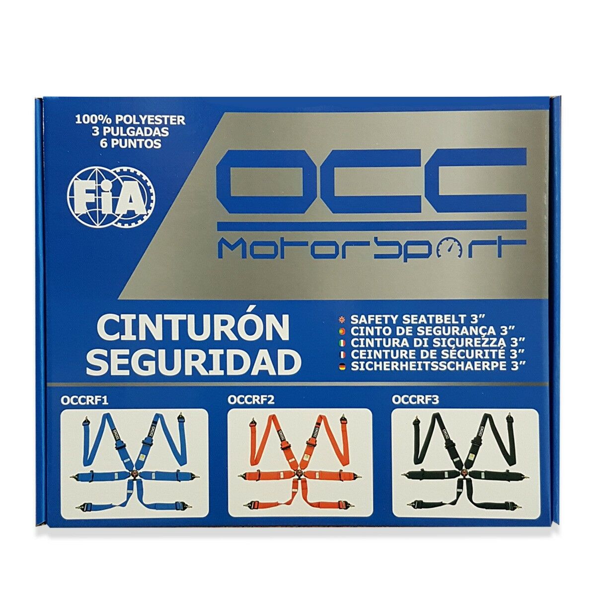 Harness with 6 fastening points OCC Motorsport OCCRF4 Yellow-2